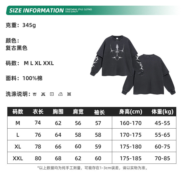 ARTIE Double Layer HASHI Long Sleeve Tee