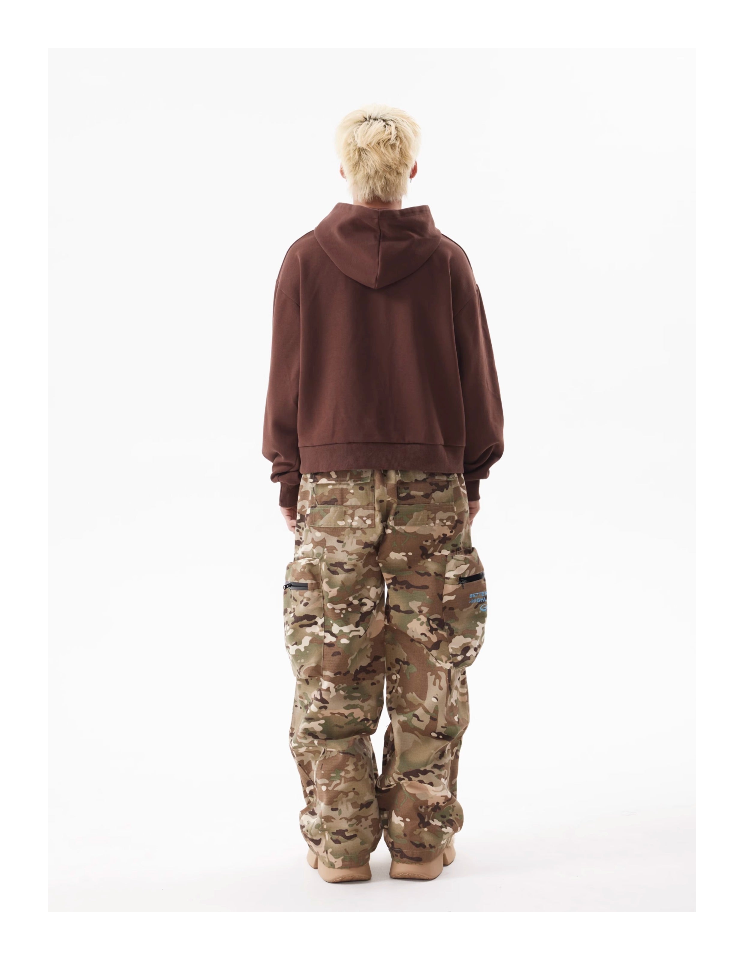 BTSG American Camouflage Camouflage Paratrooper cargo pants