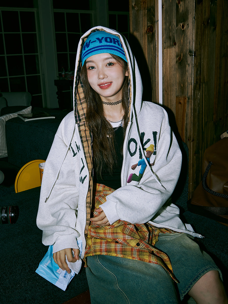 Mershier skateboard Zipper Hoodie Jacket