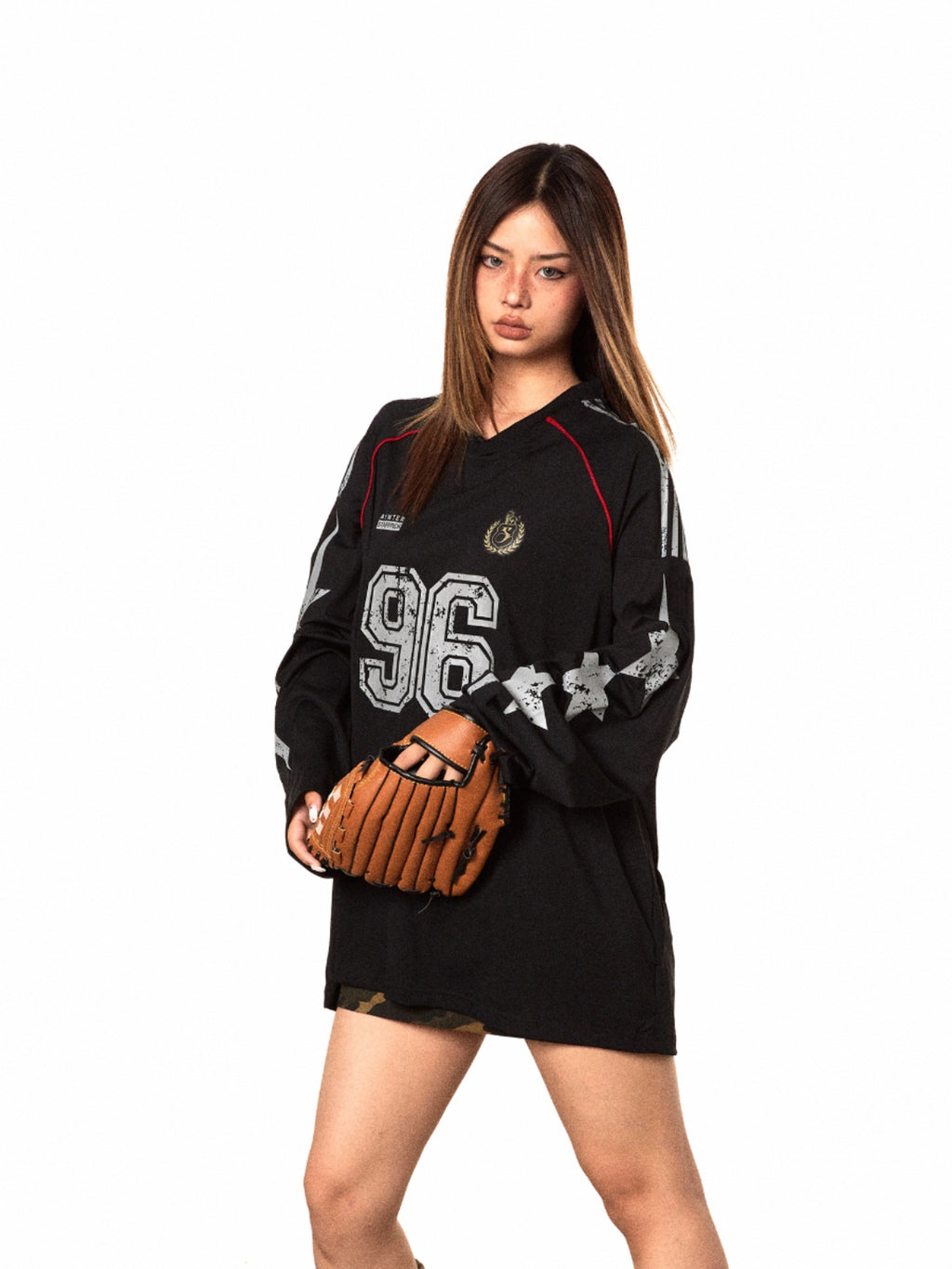 BLACKBB American V-Neck Long Sleeve Sweat Shirt