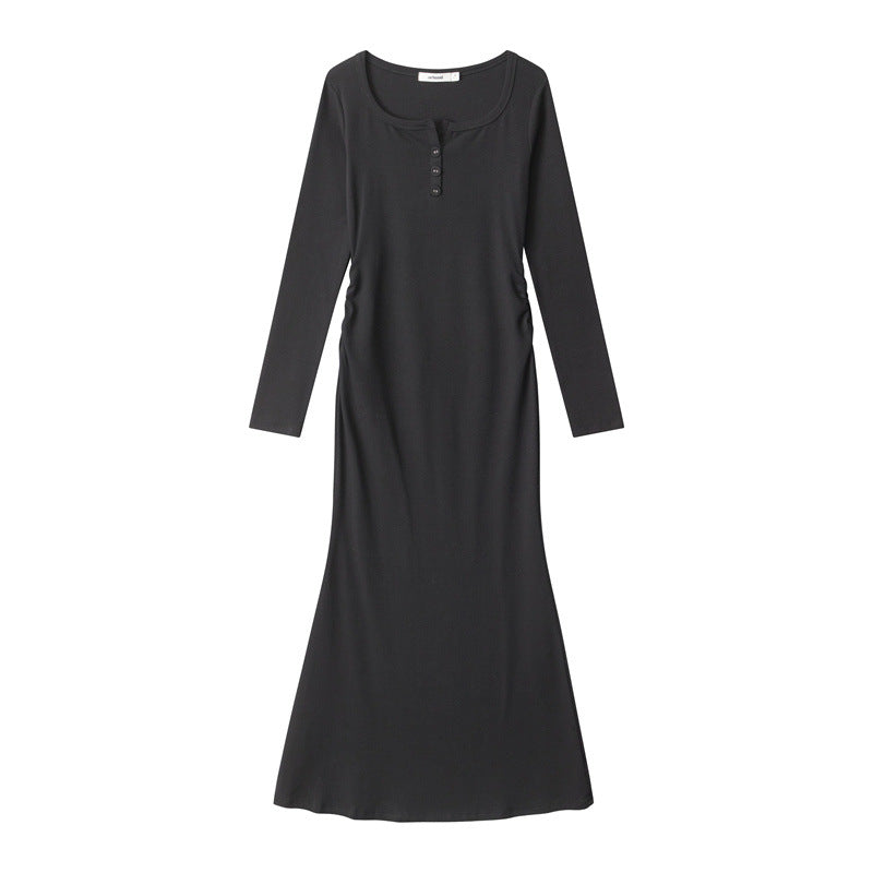 Nariele Classic Dresses Long Sleeves Slim Fit Dress
