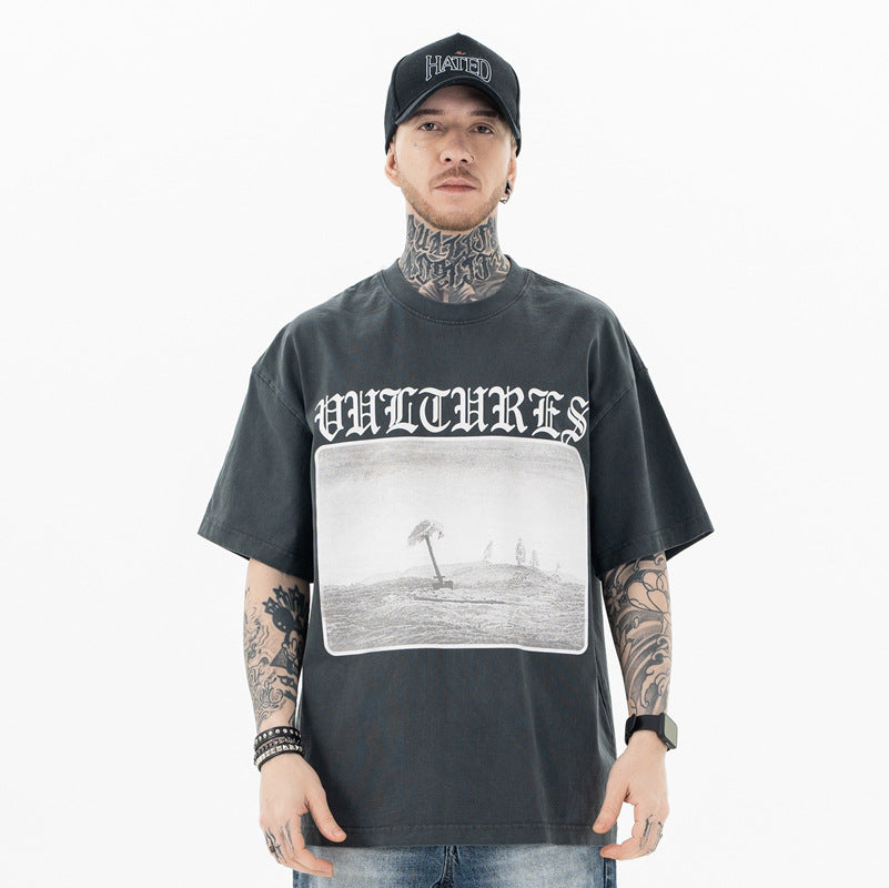 FORGIVNESS  300g Blockbuster Co-branded Crew Neck Oversize Tee