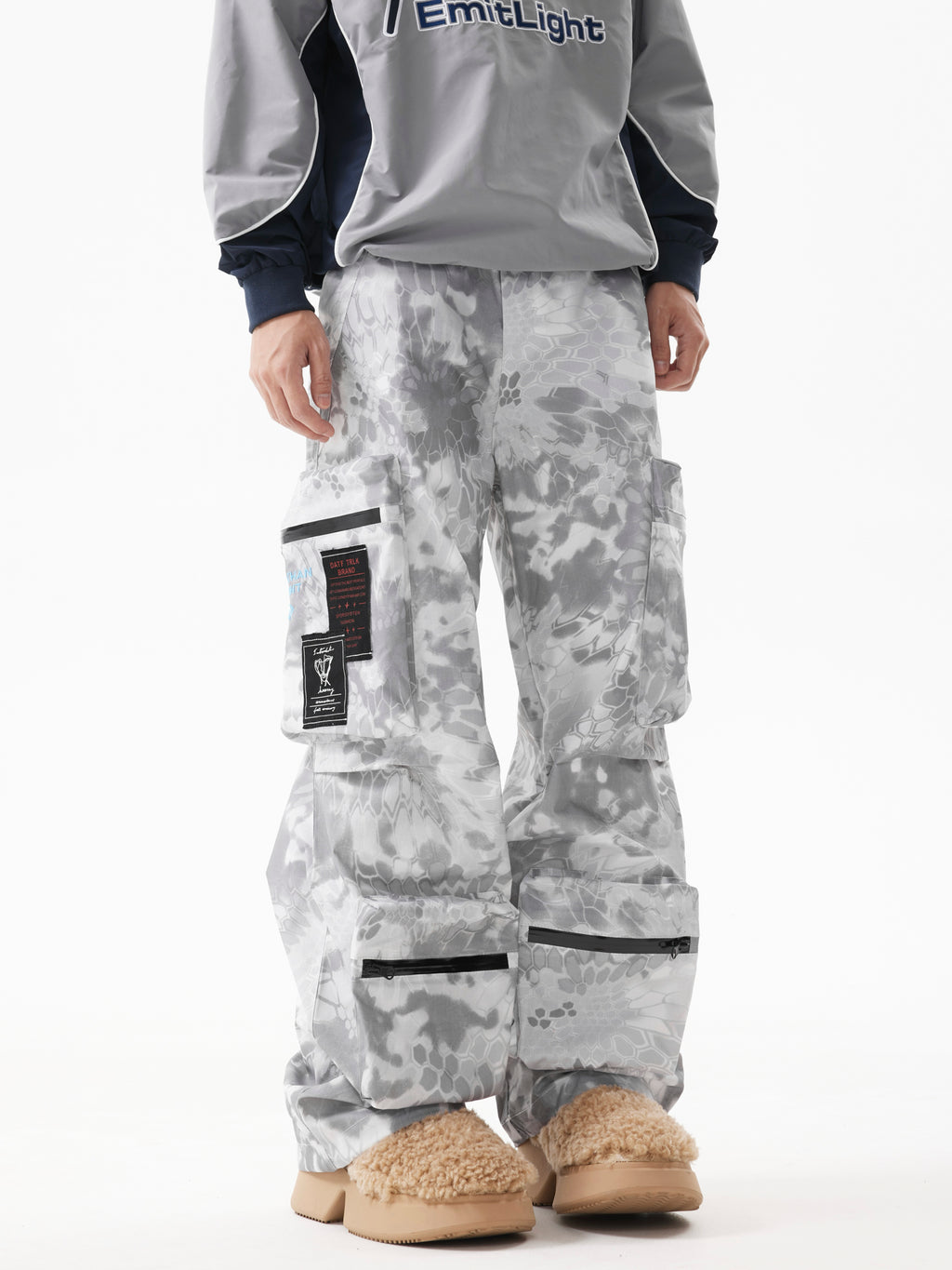 BTSG American Retro Multi-Pocket Camouflage Cargo Pants