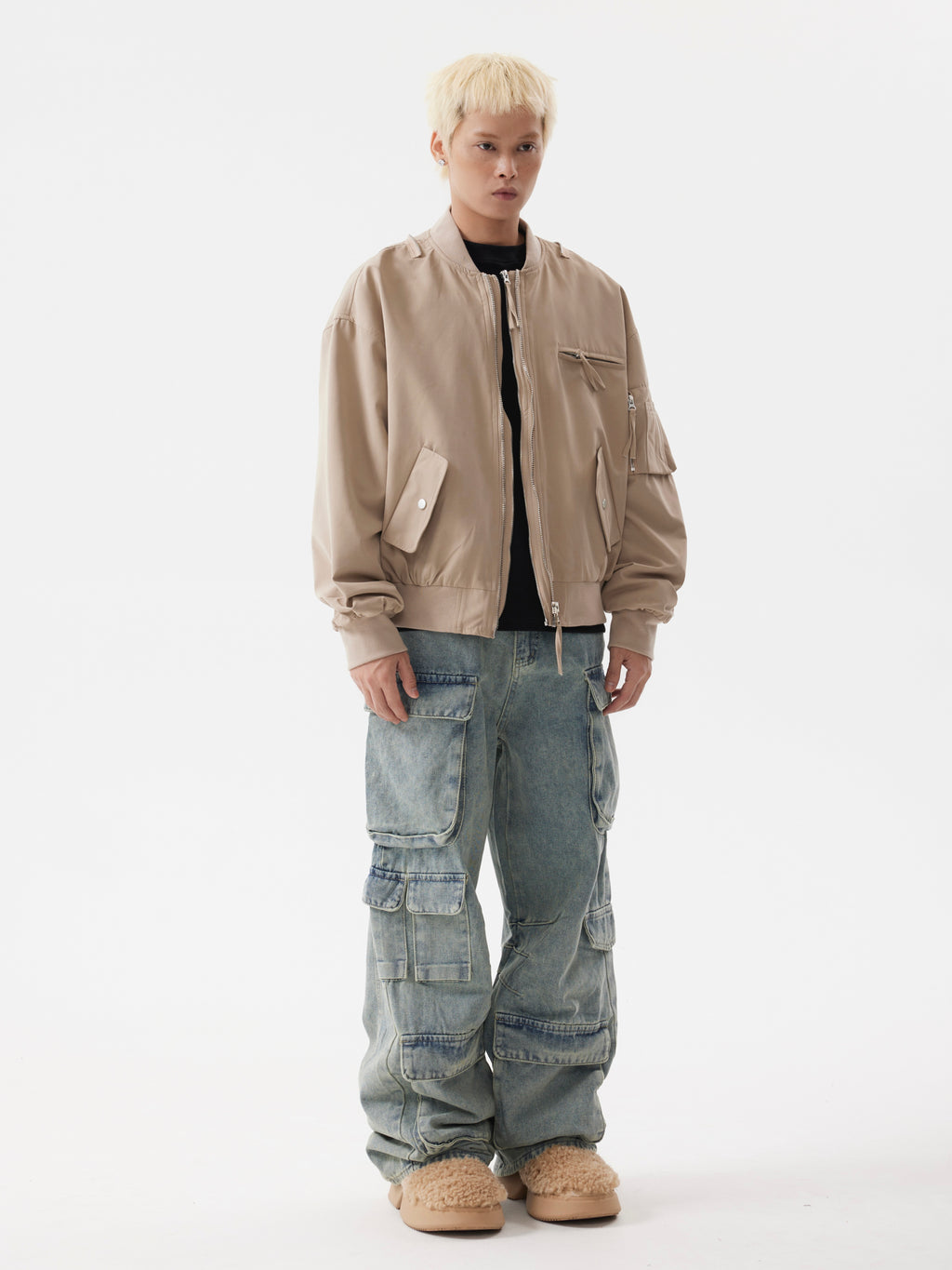 BTSG American Retro Jeans Cargo Pants Men