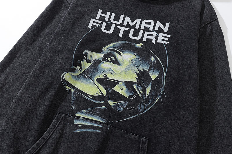 TKPA HUMAN NATURE Washed 100% Cotton Hoodie