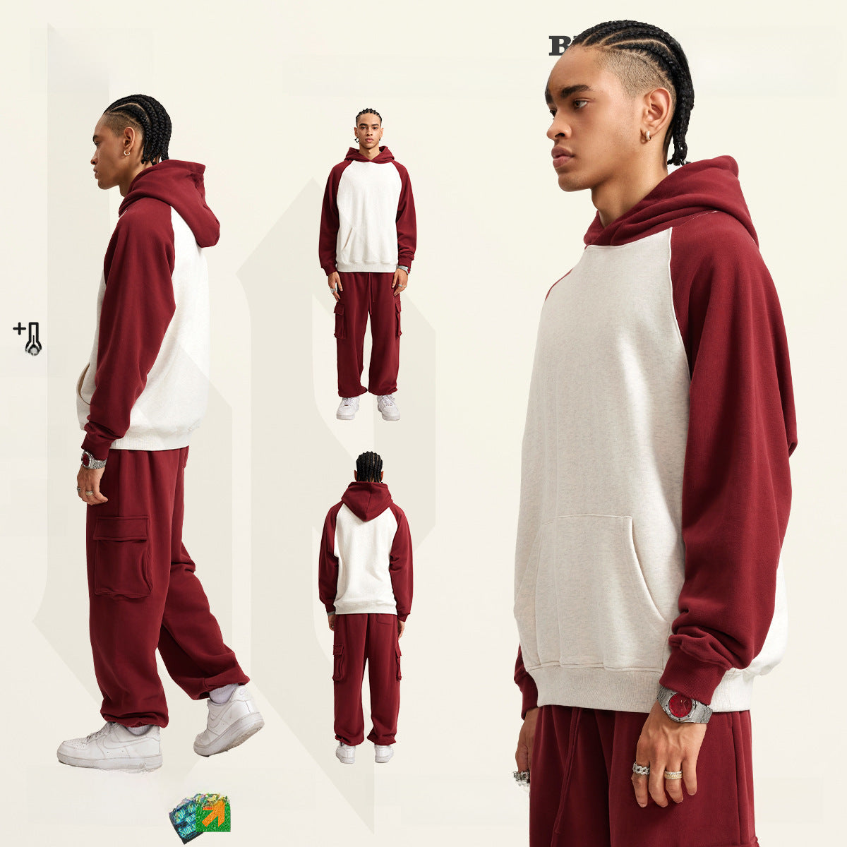 BE Baseball Fleece Hoodie