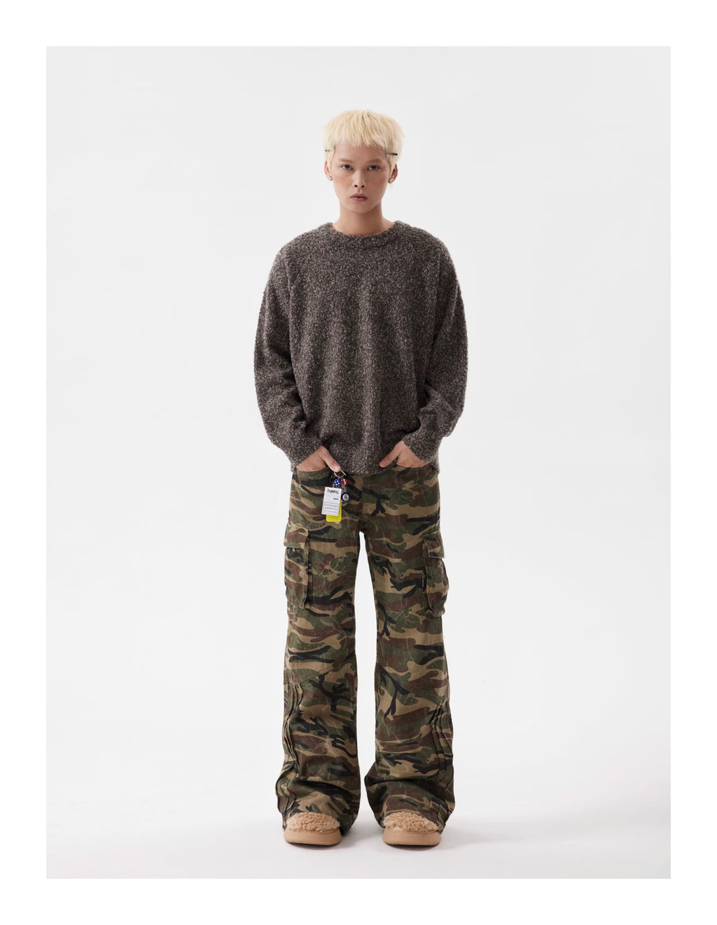 BTSG Lazy Raglan Neck Knit Sweater