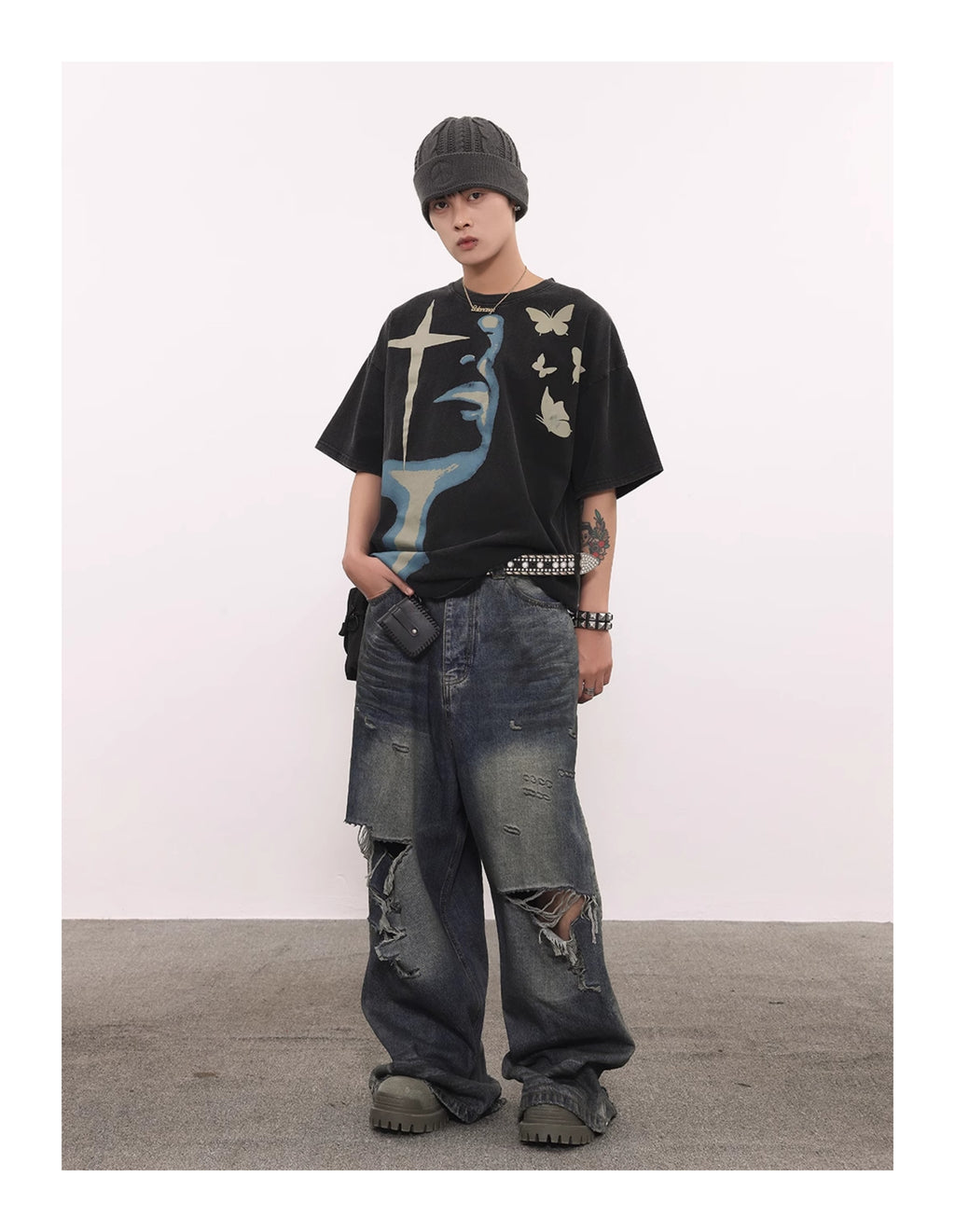 BTSG's American Vintage Short Sleeve Trendy Hip Hop Tee