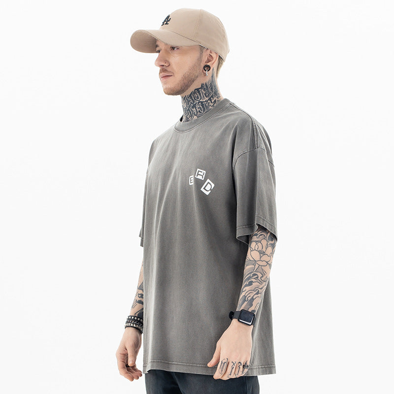 FORGIVNESS Wash Gradient Heavy Logo Short Sleeve Tee