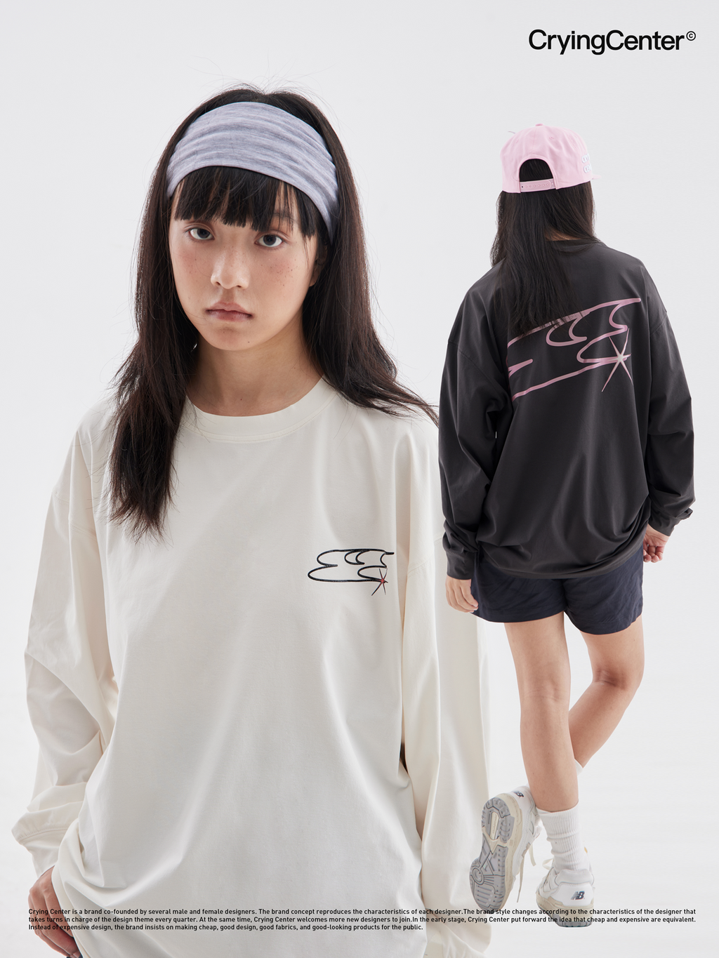 CryingCenter quick-drying jelly logo long tee