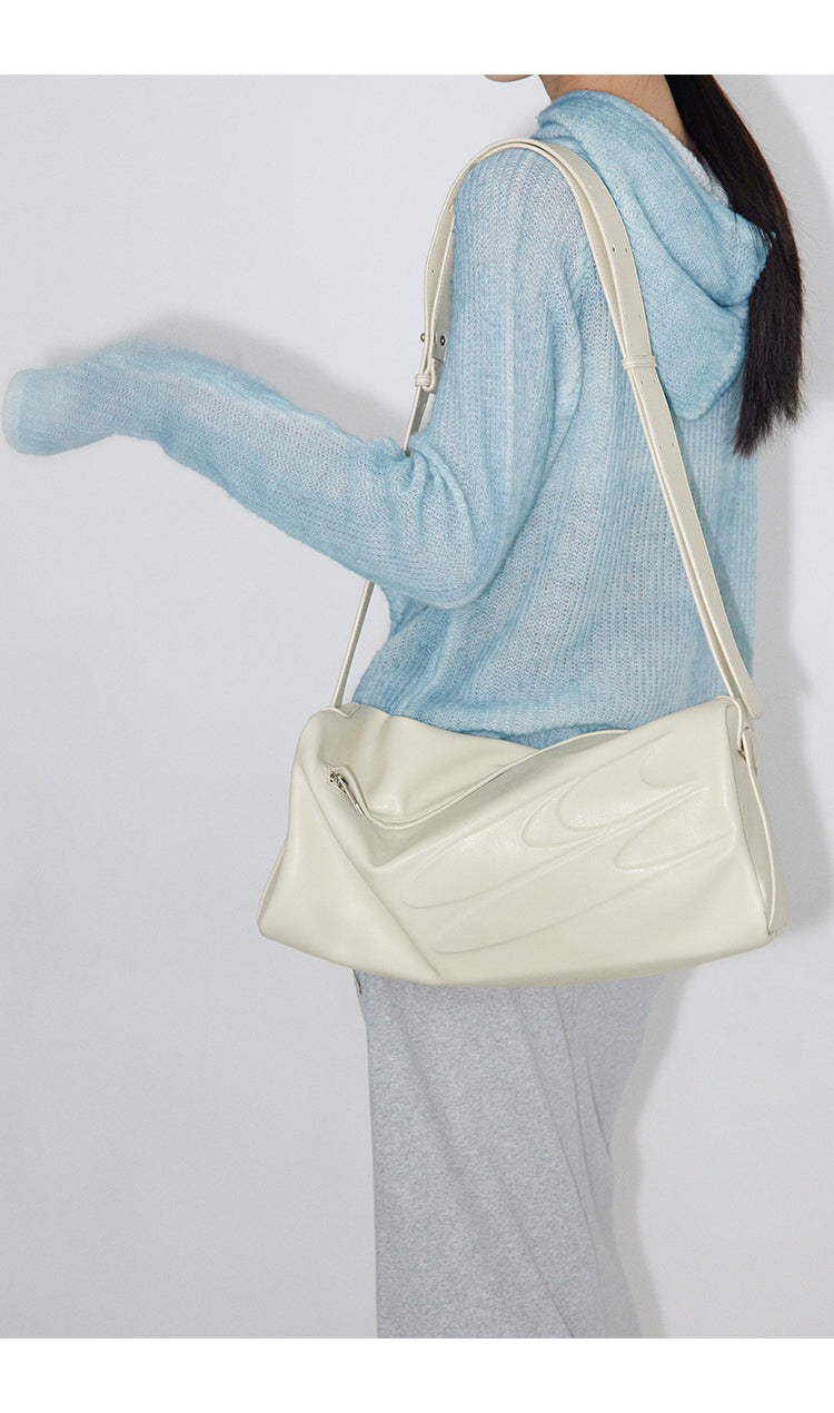 CryingCenter Black Leather Toast Bag