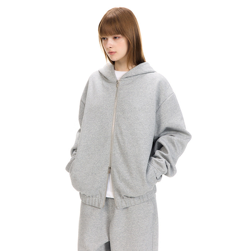 UNF 380g Winter Zipper Hooded Jakcet X Sweatpants