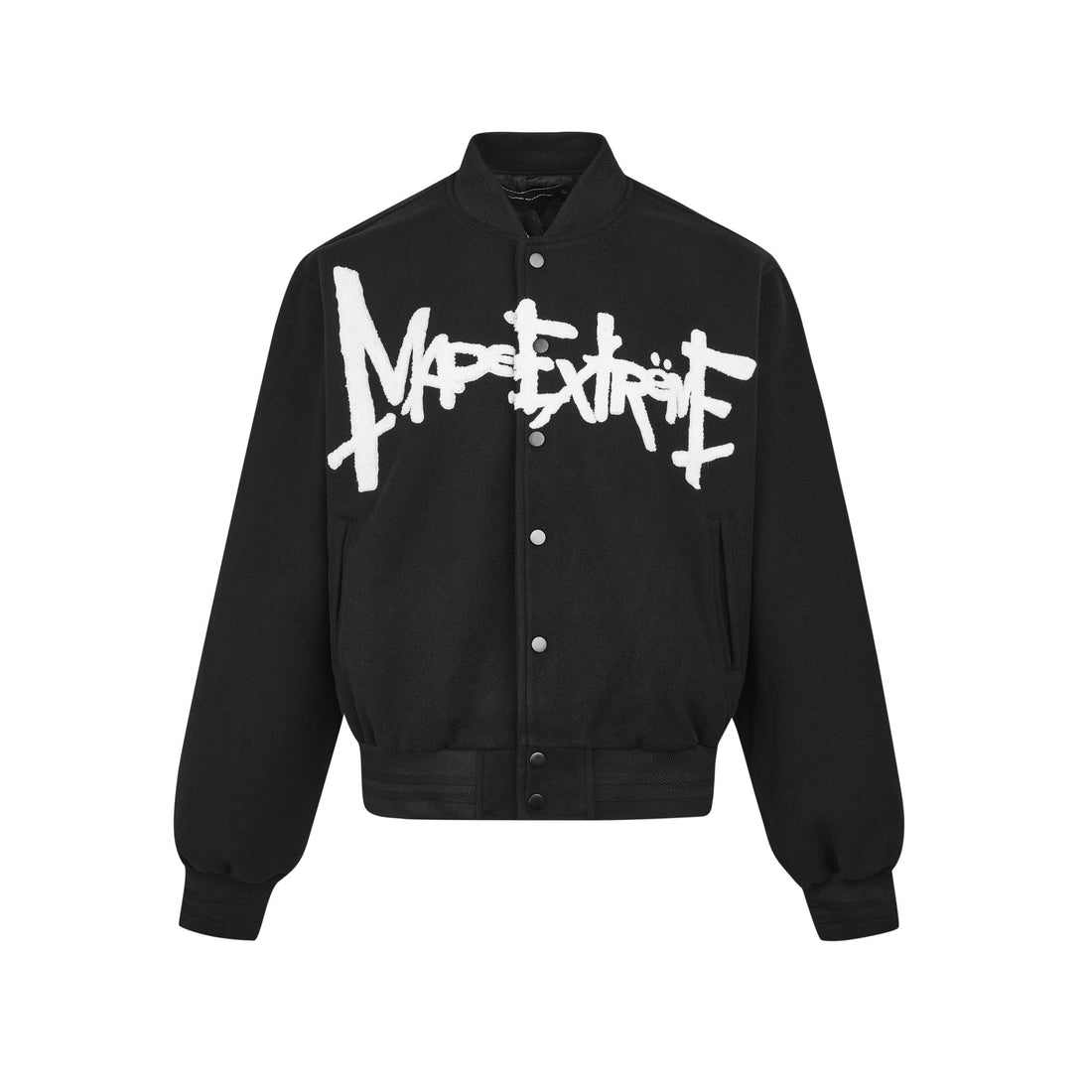 MADEEXTREME Dragon Tweed Towel Embroidered Body Letter Jacket