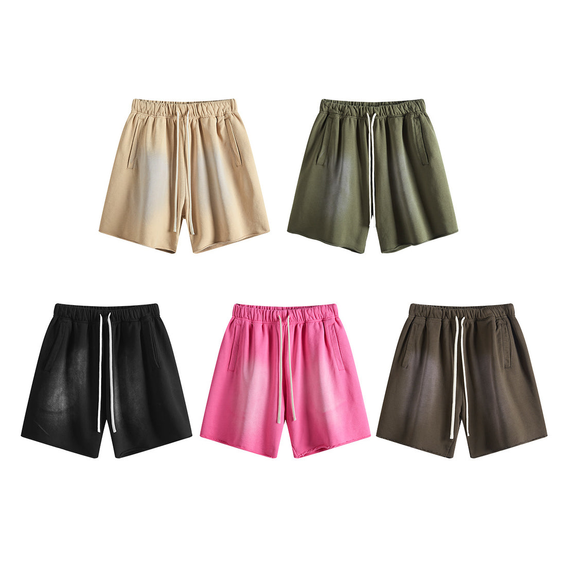 BE Heavy Wash Gradient 440G 100% Cotton Shorts