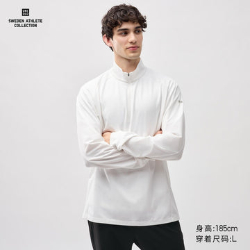 UNIQLO Couple DRY-EX Quick-Drying UV Protective Half-Zip Pullover Long Sleeve