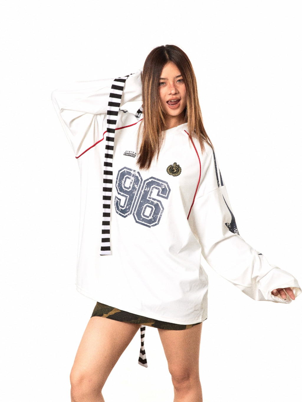 BLACKBB American V-Neck Long Sleeve Sweat Shirt