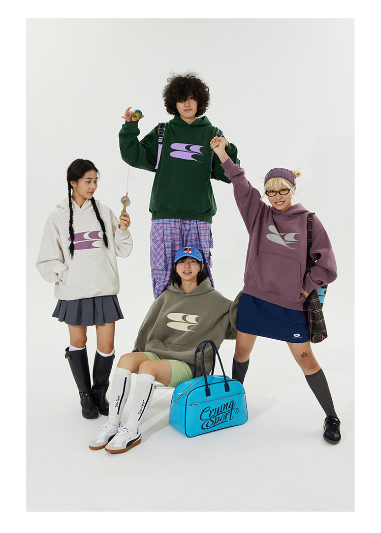 CryingCenter Logo Velvet Cotton Hoodie