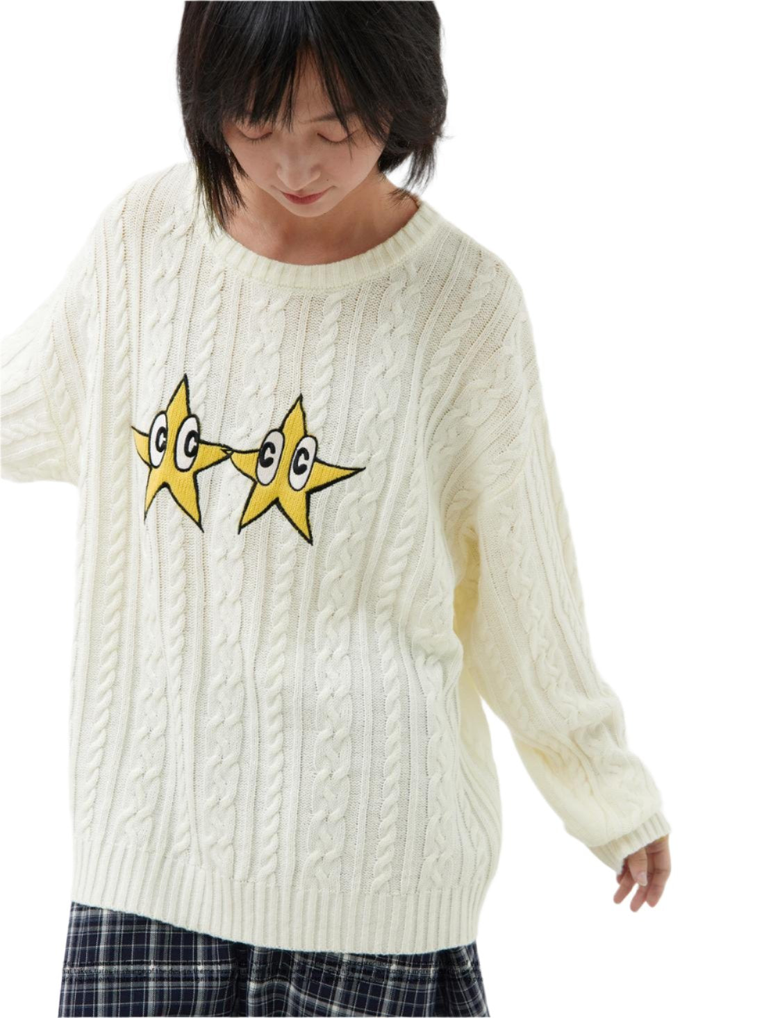 CryingCenter CC Handle Star Jumper Sweater