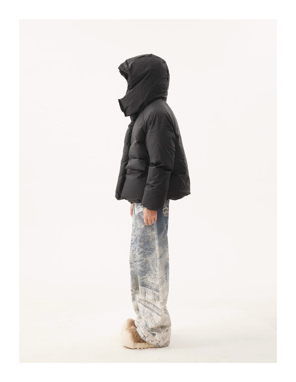 BTSG Detachable Hat Bakery Puffer Jacket