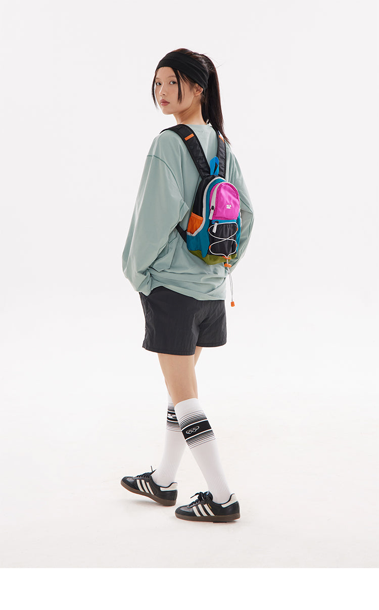 CryingCenter Stitching Contrasting Picnic Hiking Bag