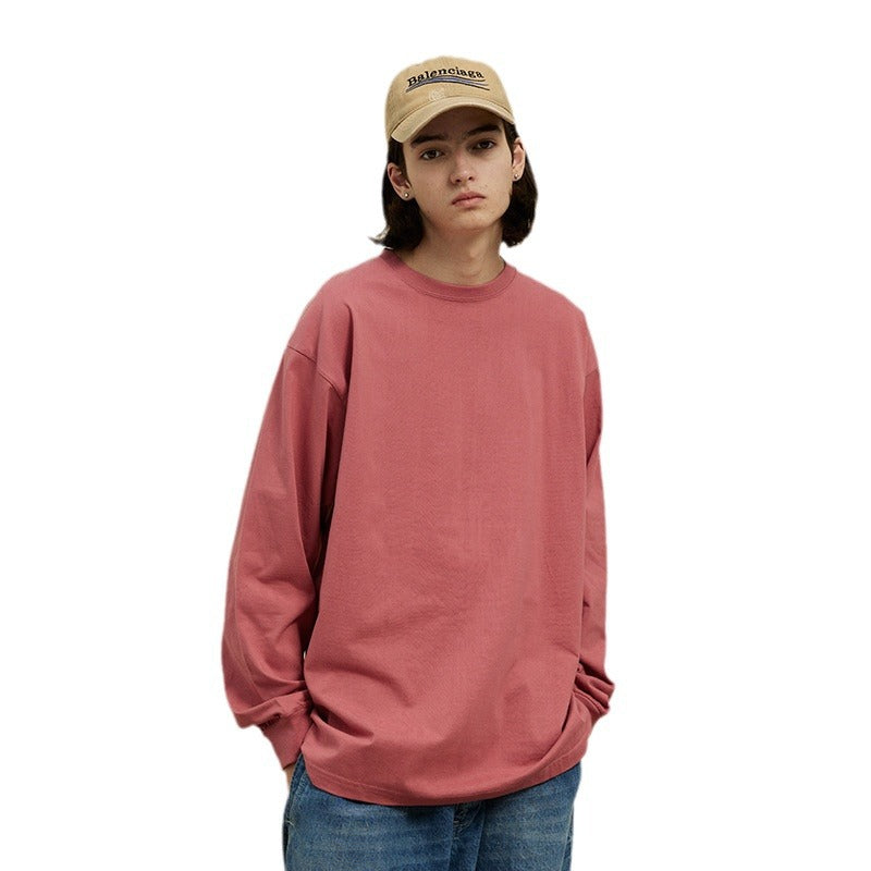 UNF Heavy 100% Cotton Loose Basic Understooth Long Sleeve Tee