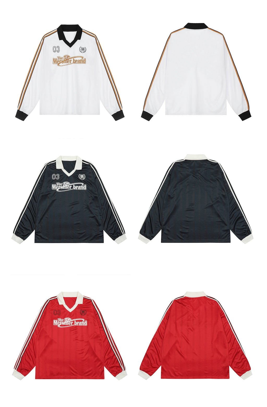Mershier three-bar V-neck long sleeve Jersey