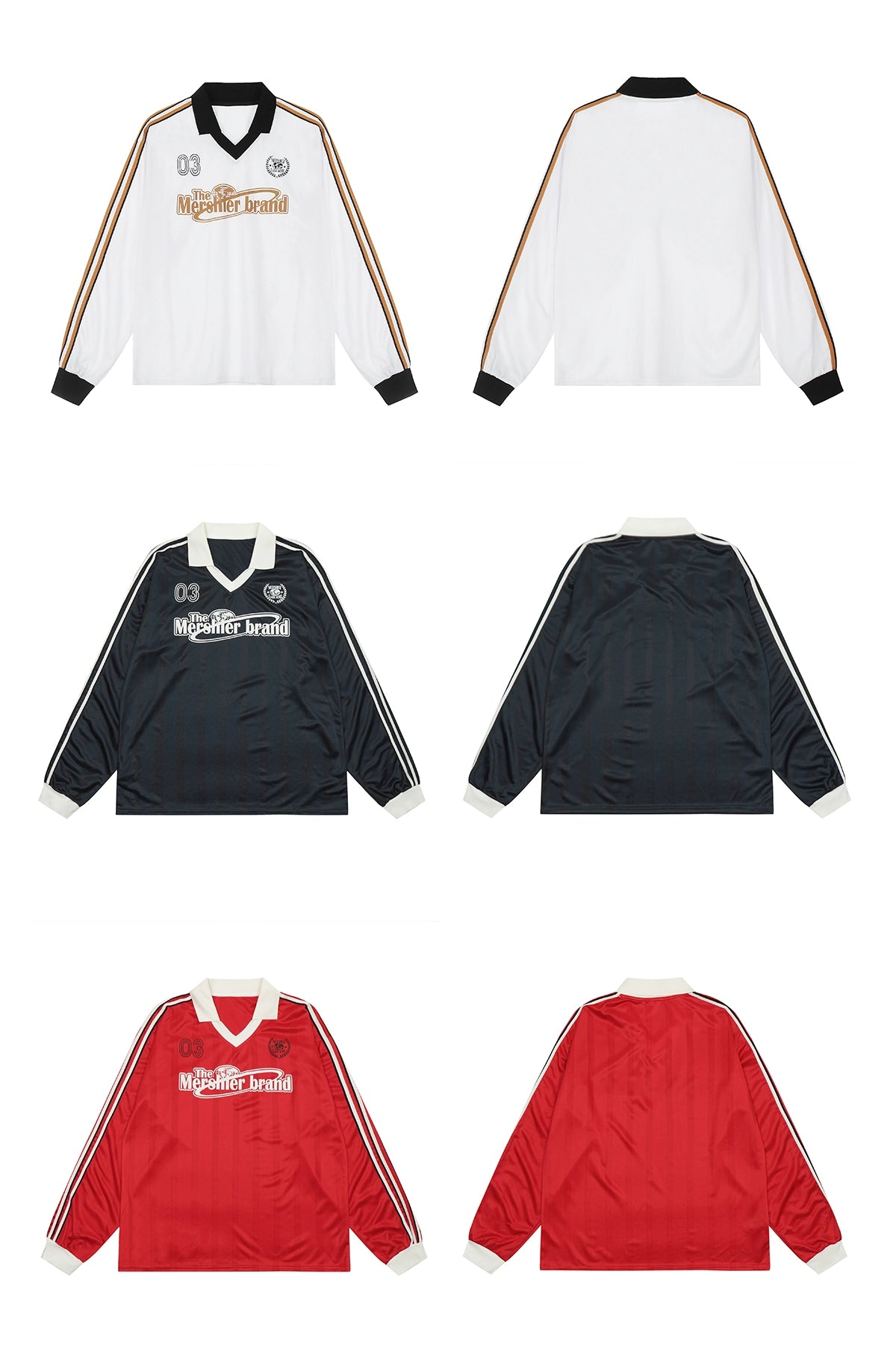 Mershier three-bar V-neck long sleeve Jersey