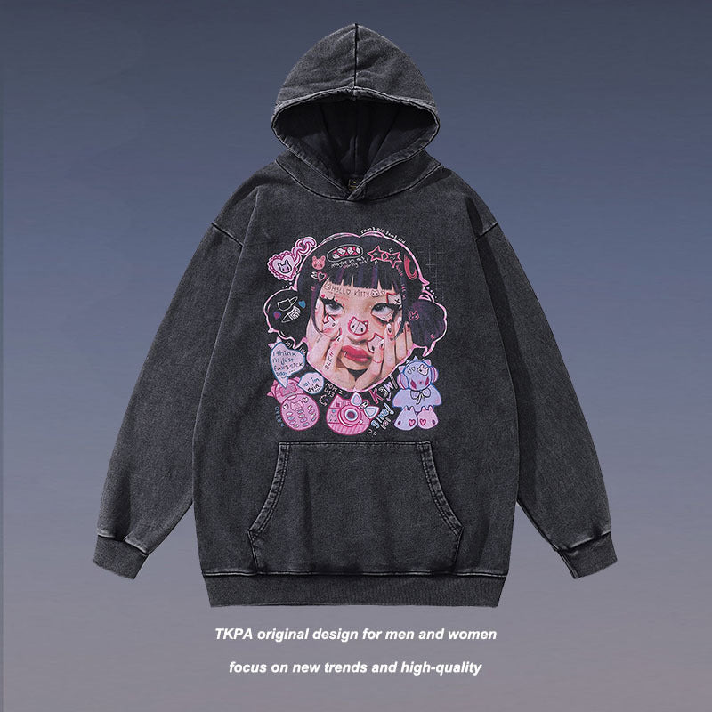 TKPA HK Washed 100% Cotton Hoodie