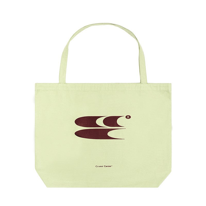 CryingCenter Large Capacity Commuting 3C LOGO Canvas Tote Bag