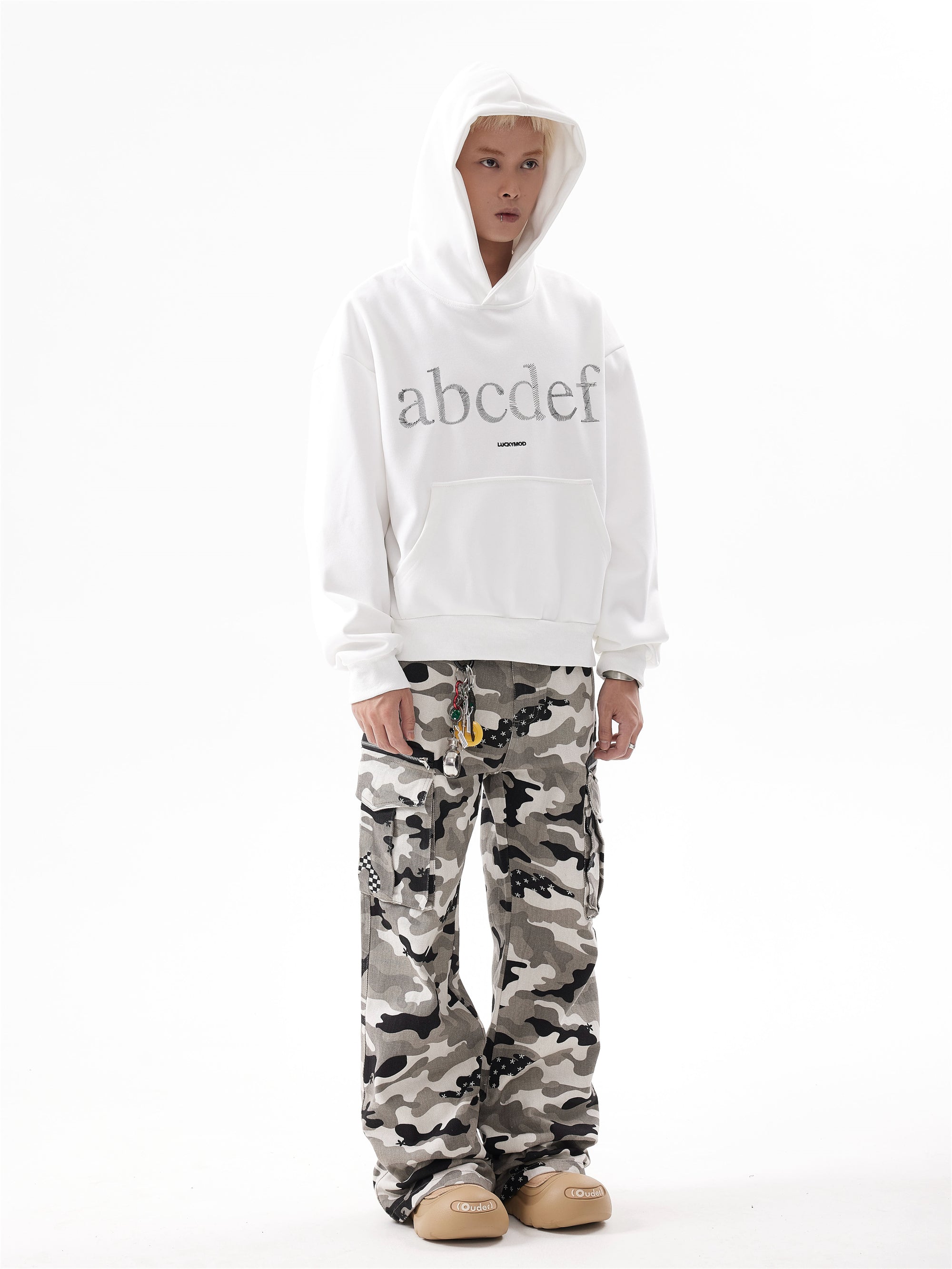 BTSG ABCD embroidered lettering Hoodie