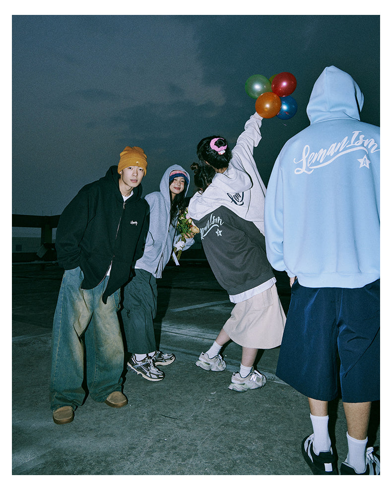 Lemanism 420g 2 Sided Zipper Hoodie Jacket