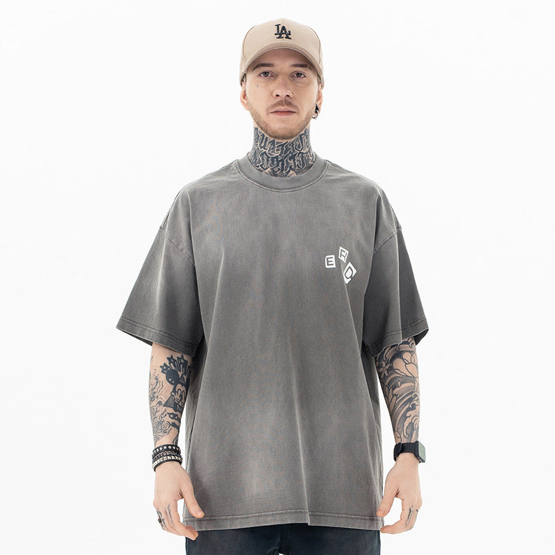 FORGIVNESS Wash Gradient Heavy Logo Short Sleeve Tee