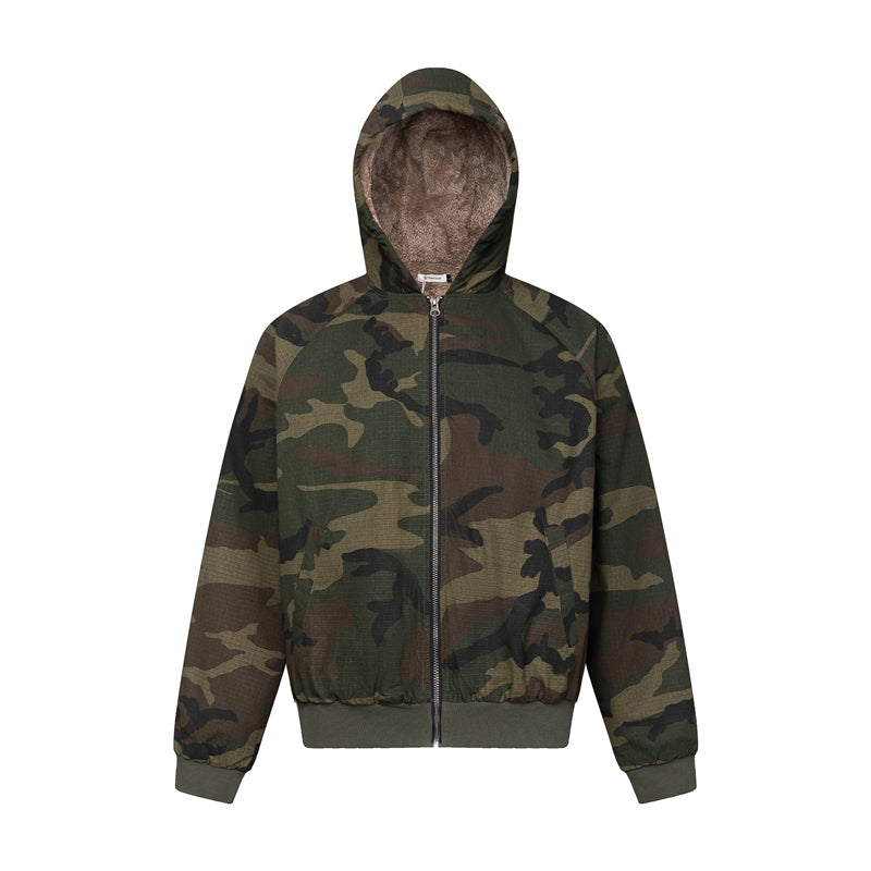 BTSG Wasteland Tactical Camouflage thick imitation rabbit Jacket