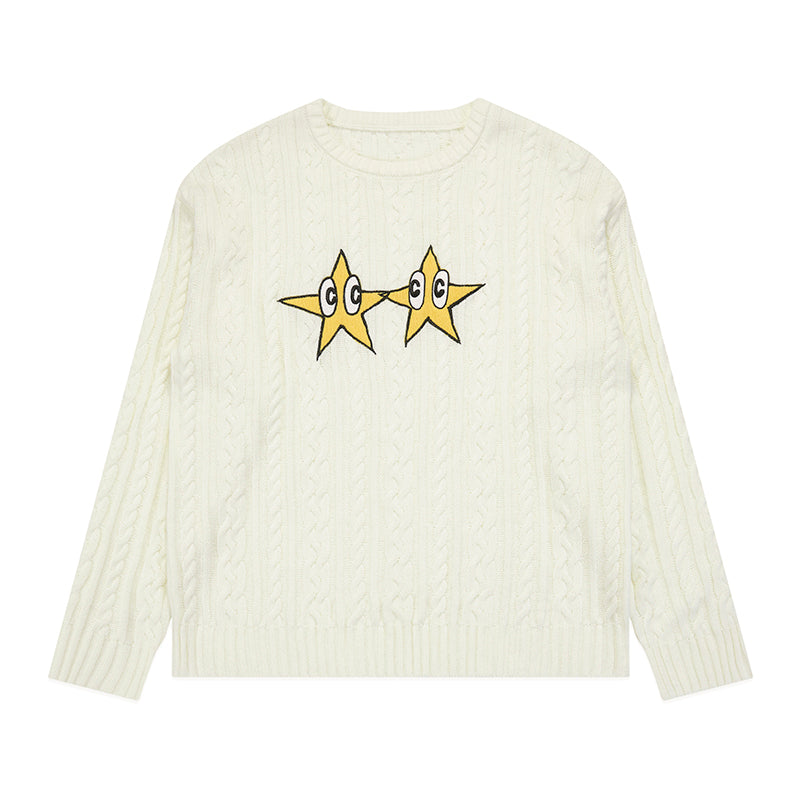 CryingCenter CC Handle Star Jumper Sweater