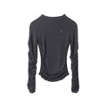 Nariele Embroidered Ruffled Sleeves Waist Design Niche Slim Tight Women Top