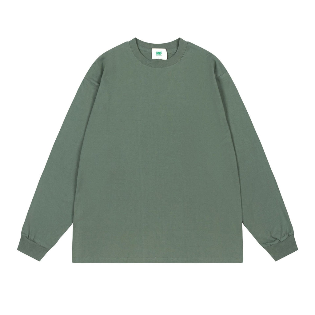 UNF Heavy 100% Cotton Loose Basic Understooth Long Sleeve Tee