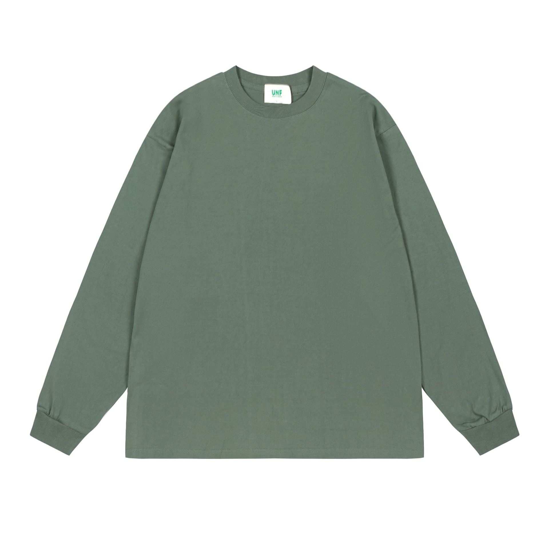 UNF Heavy 100% Cotton Loose Basic Understooth Long Sleeve Tee