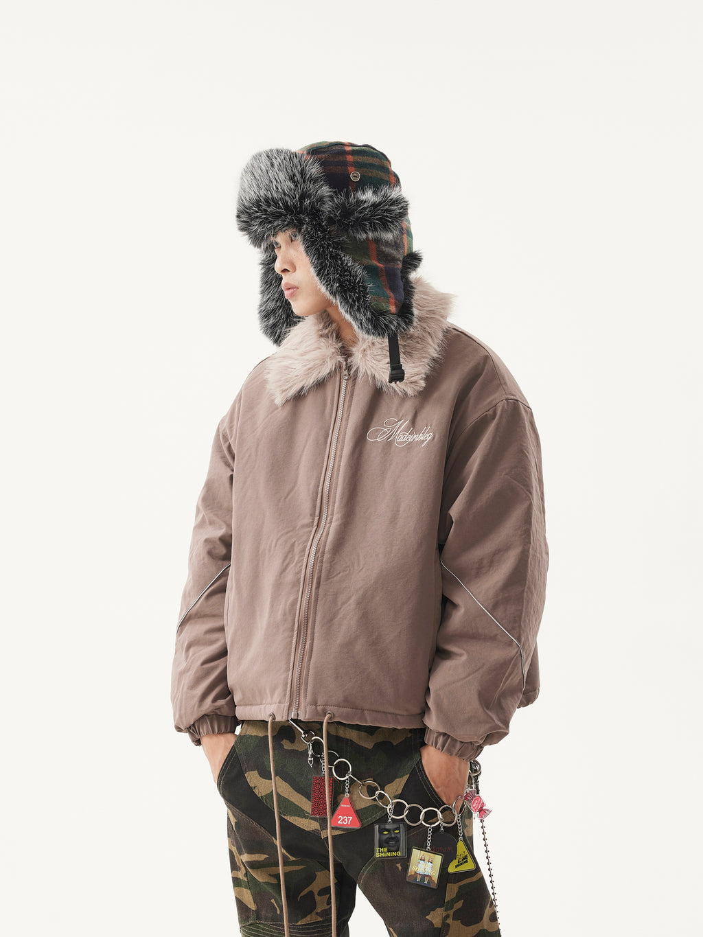 BTSG Fur Collar Cargo Jacket