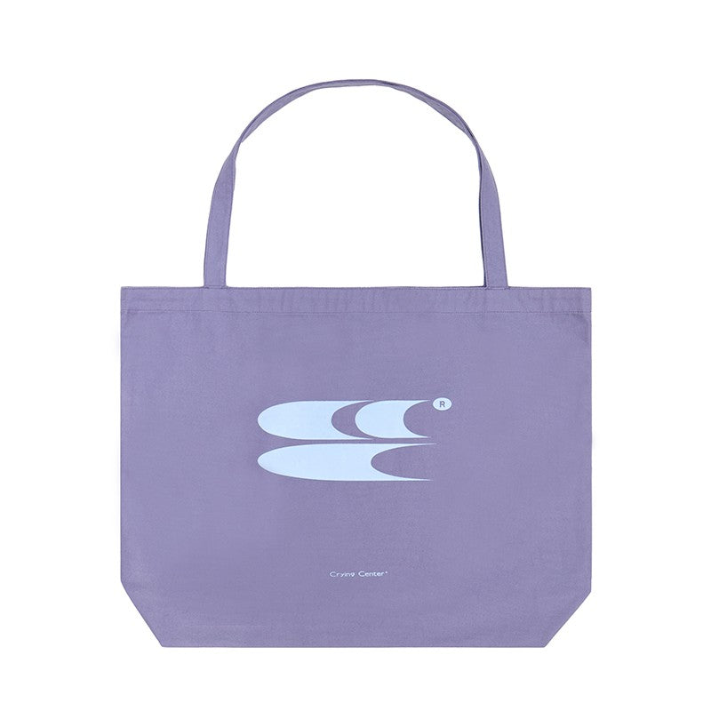 CryingCenter Large Capacity Commuting 3C LOGO Canvas Tote Bag