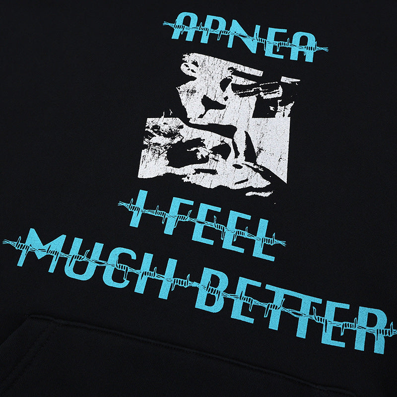 FORGIVNESS  480g High Street Crack Print Hoodie