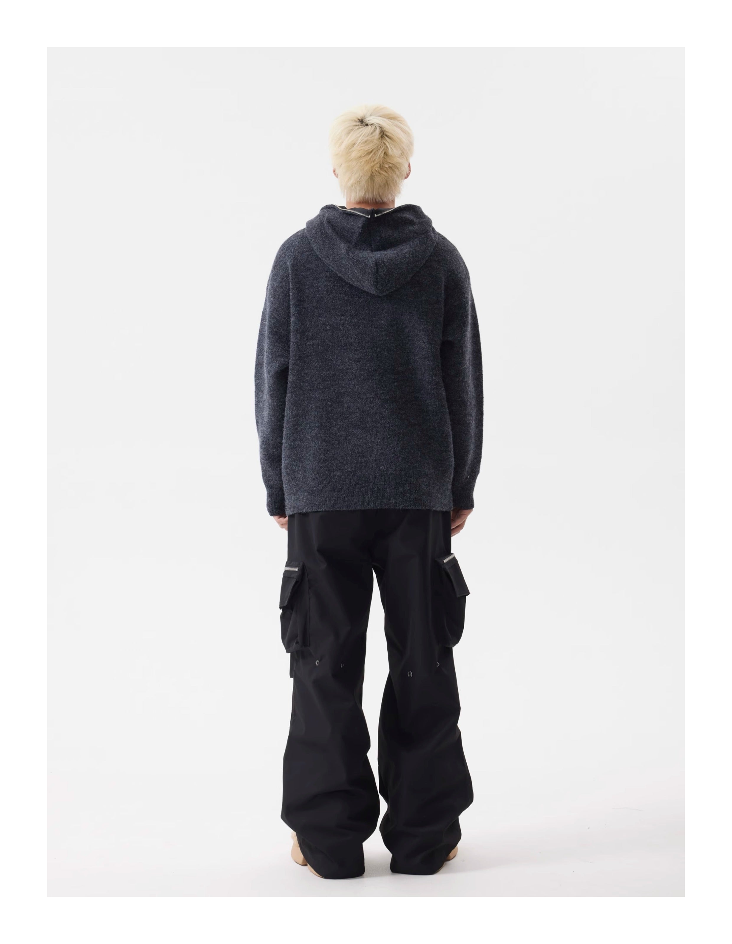 BTSG Slouchy Zip Cardigan Hoodie