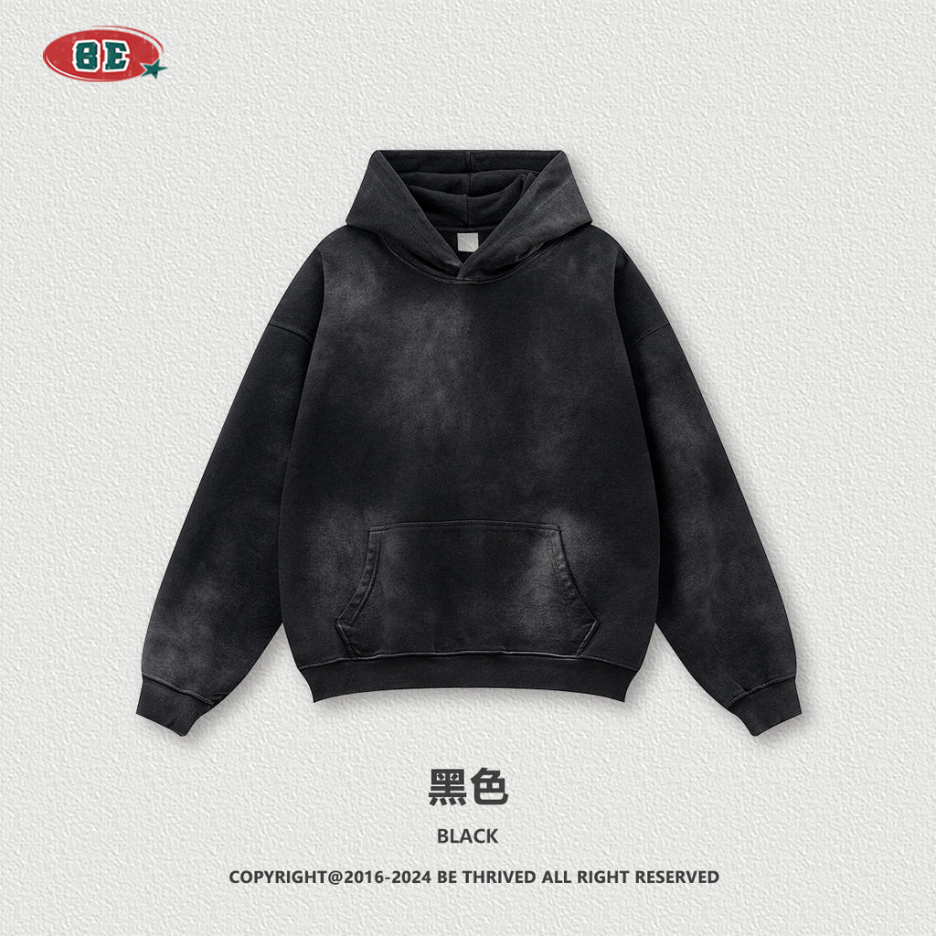 BE 360G Oversize Loose Disstressed Hoodie