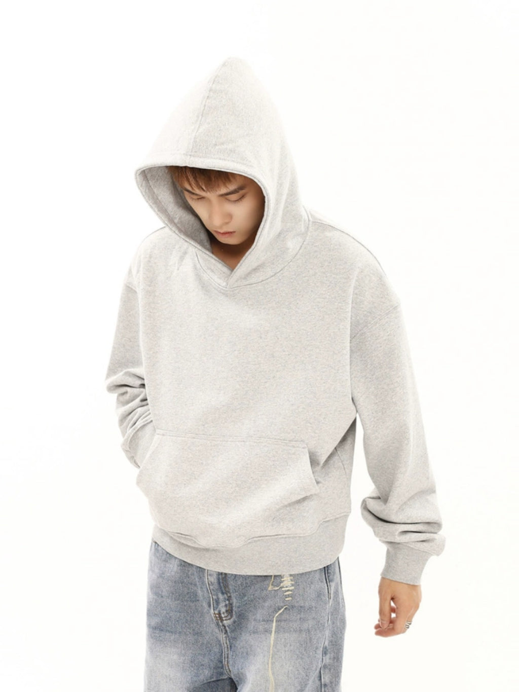 BTSG Cropped Commuter Boxy Hoodie