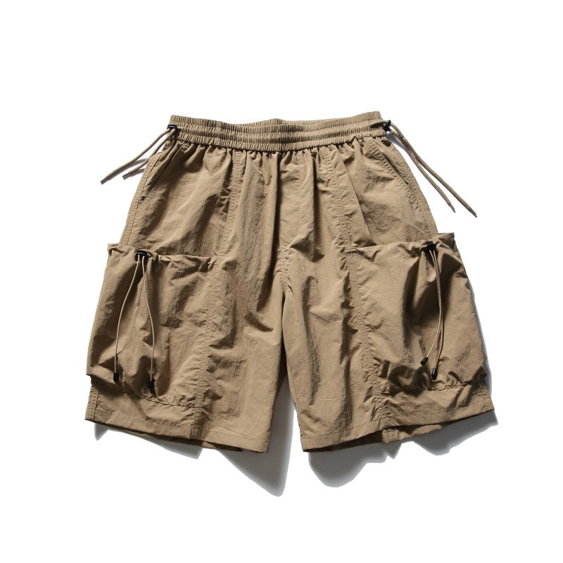 BTSG* Niche Waterproof Wrinkle Fabric Cropped Shorts