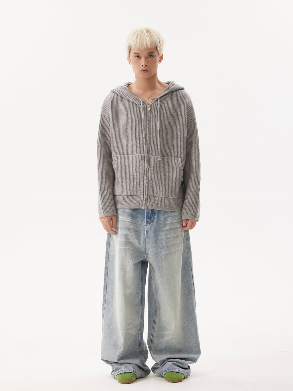 BTSG Knit Cleanfit Cardigan Sweater Jacket