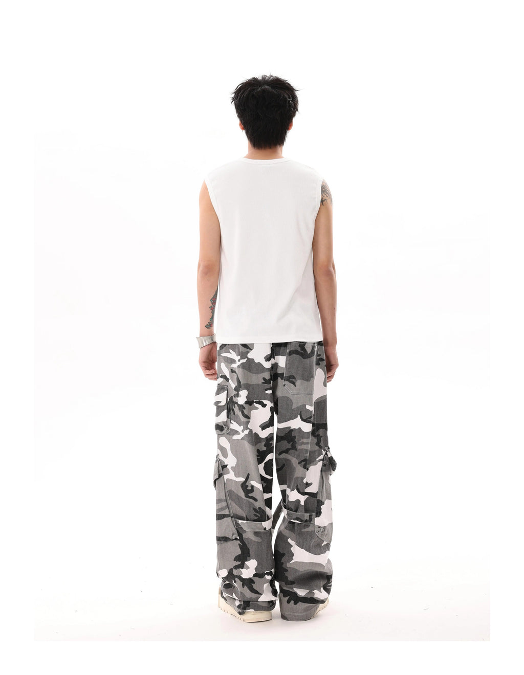 BTSG's American Black and White Camouflage Cargo Pants