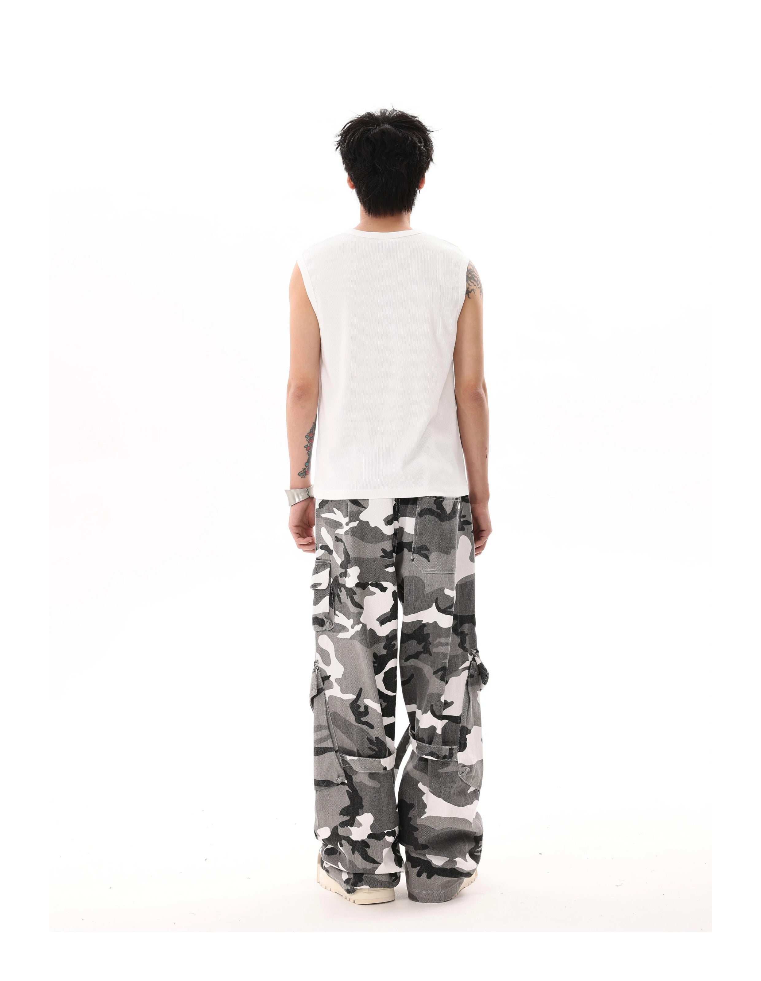 BTSG's American Black and White Camouflage Cargo Pants