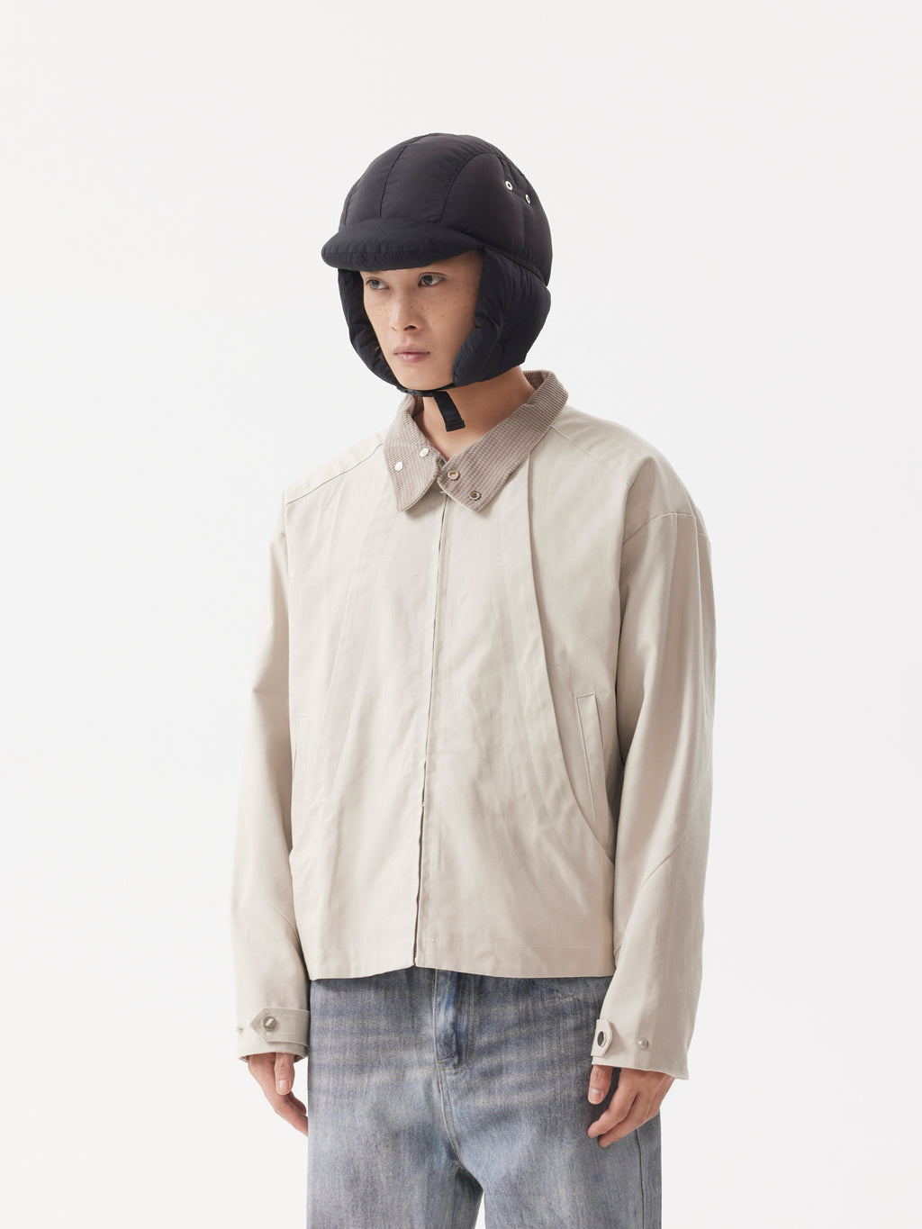 BTSG Harrington Flash Lapel Cropped Jacket