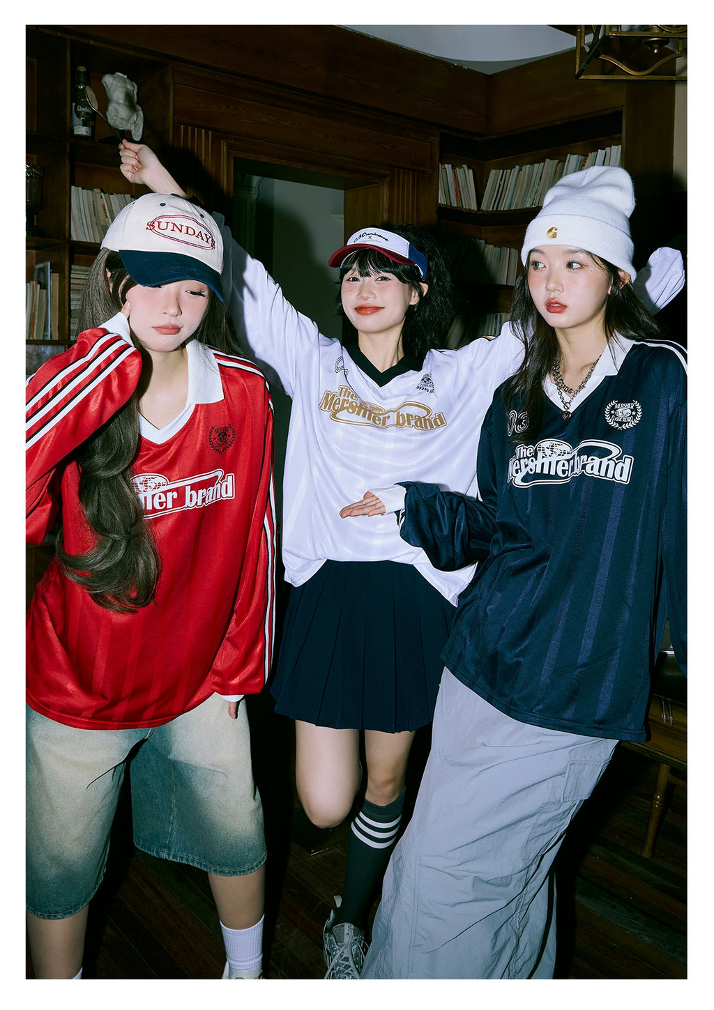 Mershier three-bar V-neck long sleeve Jersey