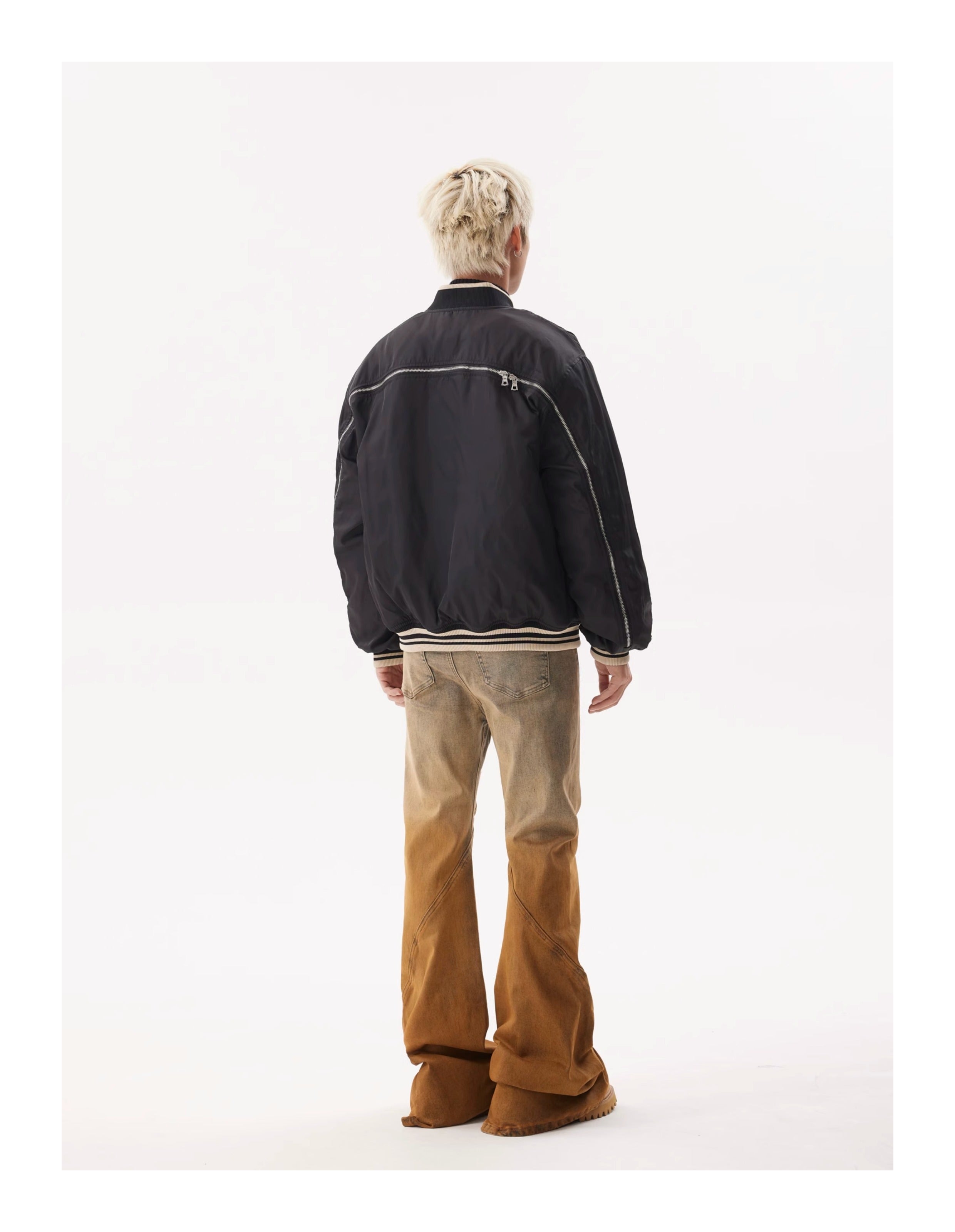 BTSG Lined Nylon Baseball Jacket